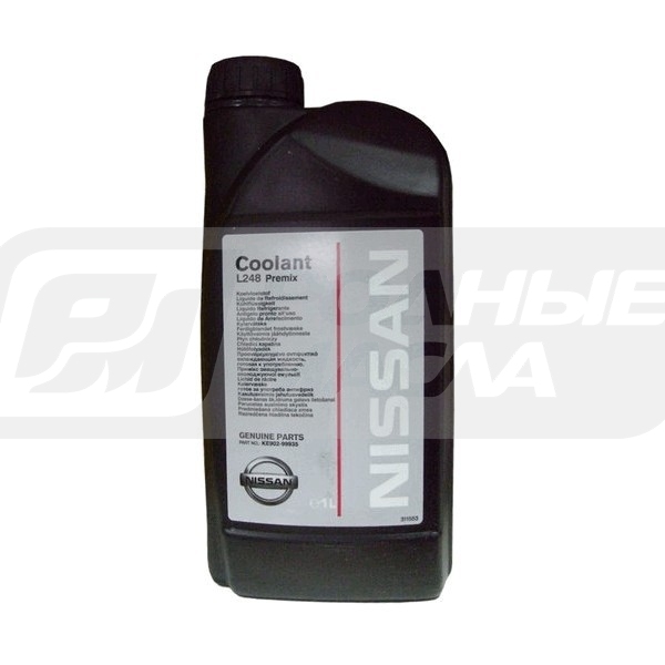 NISSAN L248 Coolant Premix готовый (Зеленый), 1л KE90299935