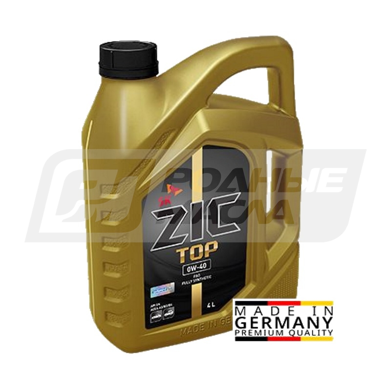 ZIC TOP Euro 0W40, 4л 162900